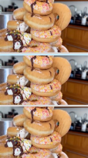 Skip the Oven! Build This Fun Doughnut Birthday Cake