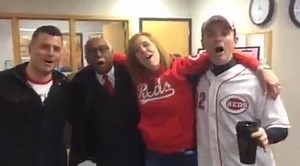 12K views · 463 reactions | Bob Herzog, Sheila Gray Local 12 News, John Lomax Local 12 News and Adam Clements Local 12 News are getting us started this morning with #TakeMeOutToTheBallGame! We are celebrating #Reds #OpeningDay all morning long on #GoodMorningCincinnati and streaming online: local12.com/live | LOCAL 12, WKRC-TV | Facebook