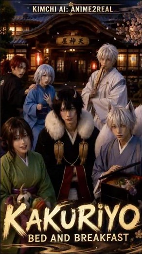 Kakuriyo Bed and Breakfast for Spirits In Real Life! 👹🦊 #Shorts #anime #animewaifus
