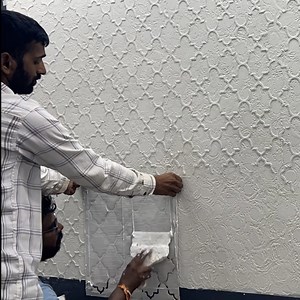 55M views · 215K reactions | Latest Interior Wall Texture Design Making | Om painting works | Facebook