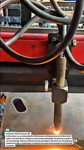 CNC Plasma Cutting Process on Steel Plate | Fast & Precise Metal Cutting.