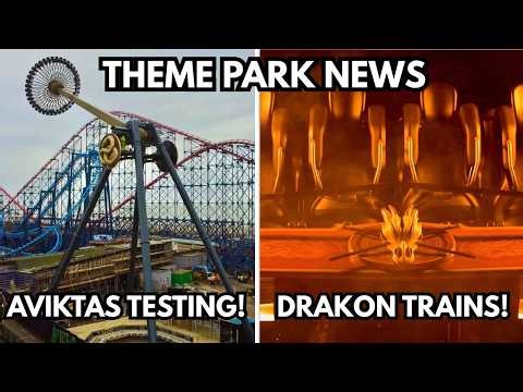 UK Theme Park News! - Aviktas Testing, Drakon Trains & MORE!