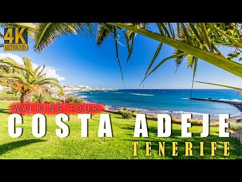 Costa Adeje Walking Tour | Scenic Tenerife Resort Town in 4K 60FPS | Canary Islands