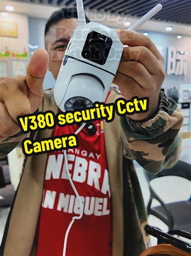 V380 Dual Lens WIFI CCTV Camera for Outdoor Security