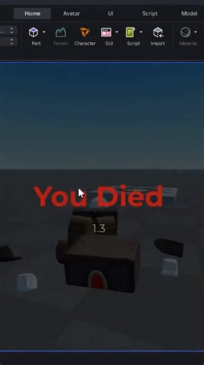 Death Screen Tutorial🛠️| Roblox Studio #roblox #robloxstudio #robloxstudiotutorial #shorts #tutorial