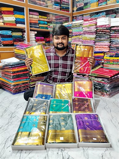 25K views · 287 reactions | ll Semi kanjivaram With Bp ll  Wp 8327010211 杖♥️ . . . . . . . . . #mousumiexclusive #sareefashion #viralchallenge #traditional #saree #review #handloom | Mousumi's Exclusive Saree Collection Fulia | Facebook