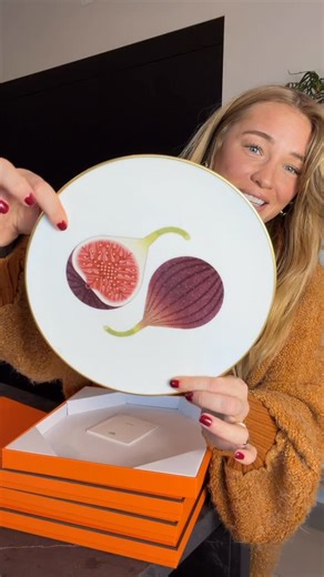 Alix Traeger on Instagram: "the Kaorumi plate collection from @hermes 😭 (special shoutout to the leg of Jamon)"