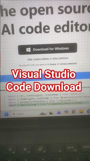 Visual Studio Code Download and install latest version #vscode #shorts