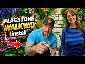 This is a Simple and Functional Natural Flagstone Walkway install