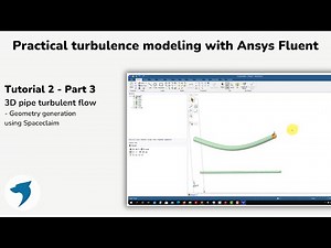 Turbulence modeling with Ansys Fluent | 3D pipe - Part 3