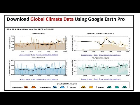 How to download Global Climate Data from Google Earth Pro