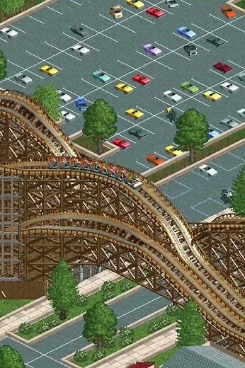 OpenRCT2 Rollercoaster: GhostRider! #rollercoastertycoon2 #openrct2