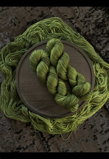(New shade release!) Moss 🍃🌲 - an earthy shade of green that captures the feeling of the damp woodland floor Available now in the shop! 👉 #crochettok #yarntok #knittingtok #handdyedyarn
