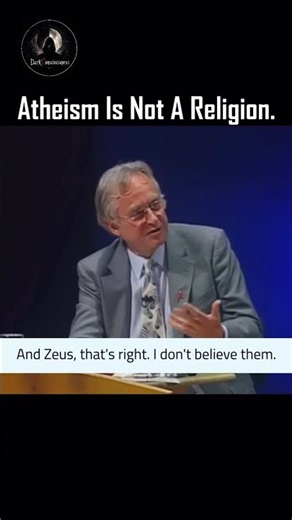 If not believing in Zeus isn’t a faith, why should not believing in God be? #richarddawkins #atheism