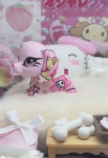 tokidoki x lps custom created and hand painted by me🍡⭐️💞 #lps #lpstiktok #lpscommunity #lpscustom #tokidoki