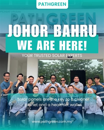 Choosing a solar partner shouldn’t feel like a gamble. You deserve 𝐪𝐮𝐚𝐥𝐢𝐭𝐲 𝐲𝐨𝐮 𝐜𝐚𝐧 𝐭𝐫𝐮𝐬𝐭 and a team that’s actually there when you need them. That’s why we are 𝐨𝐟𝐟𝐢𝐜𝐢𝐚𝐥𝐥𝐲 𝐨𝐧 𝐭𝐡𝐞 𝐠𝐫𝐨𝐮𝐧𝐝 𝐢𝐧 𝐉𝐨𝐡𝐨𝐫 𝐁𝐚𝐡𝐫𝐮! We aren’t just a voice on the phone; we are your neighbors, located right in the heart of 𝐓𝐚𝐦𝐚𝐧 𝐁𝐮𝐤𝐢𝐭 𝐌𝐞𝐰𝐚𝐡. Why choose our JB team? ✅ Physical Presence: Visit our actual office and store anytime. ✅ Local Experts: A dedicated Johor t