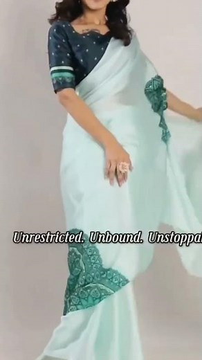 Free Hand Saree Draping 💃 | Trending Saree Style 2025 | Easy Saree Hack