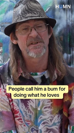 “They judge me for chasing my passion.” Street artists deal with more rejection than you think.  HUMN Project interview. #streetart #buskers #realpeople #behindscenes #buskinglife | HUMN project | Facebook