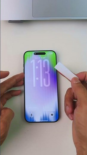 The trick to installing your screen protector without bubbles #iphone #tutorial #tips