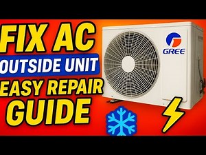 How to fix air conditioner outside unit | Clean air conditioner outside unit
