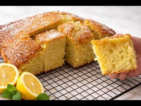 Just 1 Lemon! 🍋Super Easy Lemon Cake (No Mixer, No Scale)