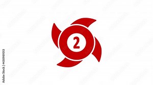 Whirlwind animation. Tornado. Hurricane. Hurricane - storm. Two categories. White background. 4k video