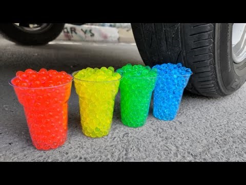 Running Over Stuff With Car | Car vs Slime, Jelly & Toys - Crushing Things With Car ASMR