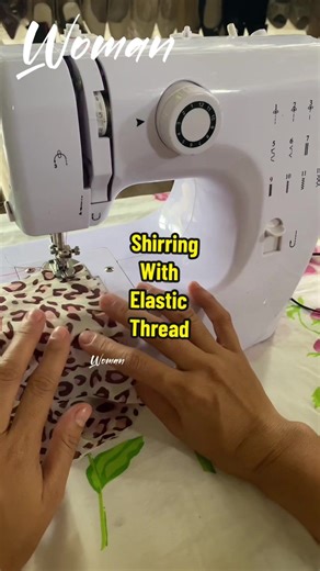 Shirring #sewing #sewingmachine #portablesewingmachine #shirring