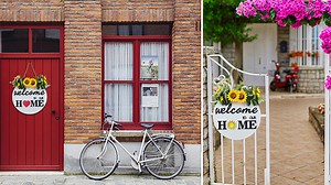 Watch Interchangeable Welcome Sign for Front Door on Amazon Live