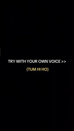 TRY WITH YOUR OWN » ( TUM HI HO ) LYRICS SONG #ytshorts #lyrics