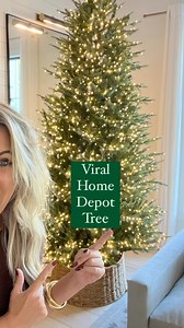 Comment TREE and I’ll send you the link to the viral Home Depot tree that has finally restocked! #christmastree #christmasdecor | Katie Starks