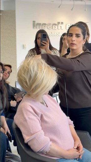 Short Hair Styling Tutorial | How to Create Fashion Messy Look with Blow Dryer 💨 #hairstyleinspo