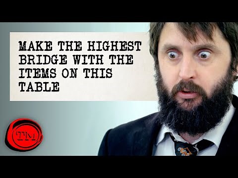 Make The Highest Bridge With The Items On The Table - FULL TASK