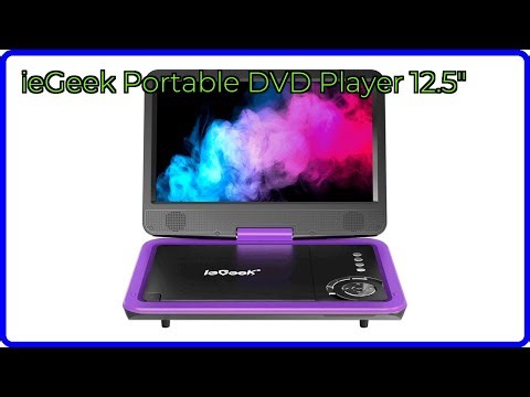 REVIEW (2026): ieGeek Portable DVD Player 12.5". ESSENTIAL details.
