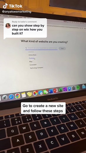 Replying to @katie Step-by-step how to set up a @wix portfolio to showcase your marketing work P1! P2 is on how to design it #wixsitedesign #websitedesign #digitalportfolio