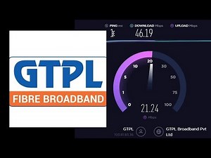 GTPL Broadband Speedtest 50Mbps plan.!