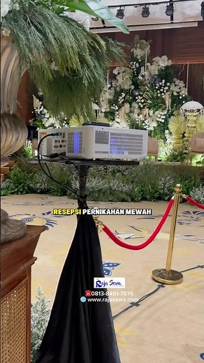 Pasang Sewa Proyektor gede di pernikahan mewah | Sewa Proyektor Jakarta #rajasewa #rentalproyektor