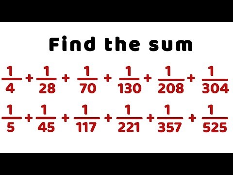 Simplification | Series Tricks | Easy way to find sum of fractions | Basics of Maths | Sequence