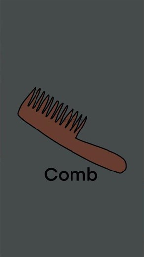 Learn English Words with Pictures | Comb Meaning for Beginners #Shorts
