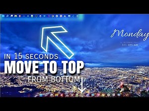 How to move Windows 11 taskbar to the top/left/right of the screen