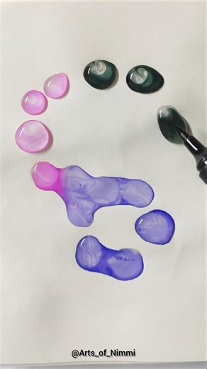 Simple Water drops #mix #colormixingmagic #waterdrops #colourmixing #viral