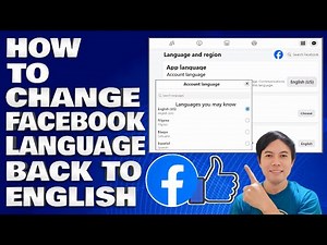 How To Change Facebook Language Back To English