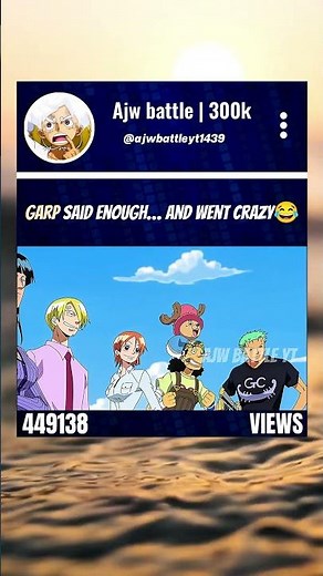 Garp said enough… and went crazy💀 #onepiece #garp #luffy #strawhats