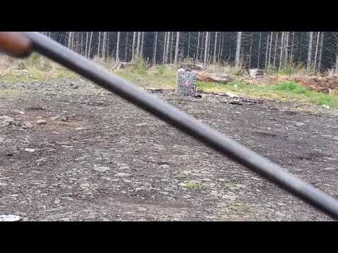 Geha 12 gauge shotgun firing 2.5" black powder shells for the first time.