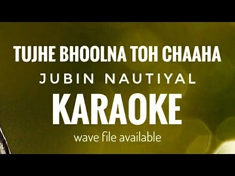 Tujhe Bhoolna Toh Chaaha | Jubin Nautiyal | Karaoke With Lyrics