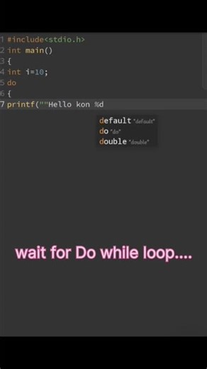 do while loop\\\\\\///#bcastudents #coder #bca #btech #codinglife #computerscience #bsccs