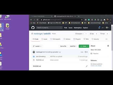 Uploading folders into GitHub and handing in your work