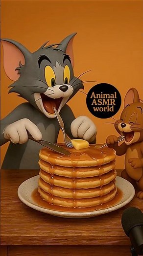 Tom & Jerry Eating Pancakes 🍯🥞 | Funny ASMR Breakfast