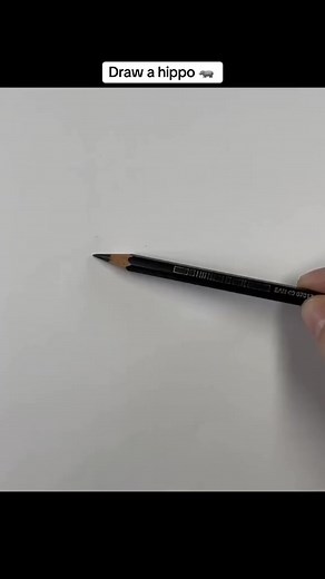 Draw a realistic hippo 🦛 Easy way to draw a hippopotamus Beginner-friendly drawing lesson #drawing #hippo | Markliam Smith Drawing