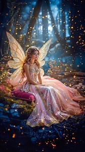 💗✨ Pink butterfly whispers dance through the quiet glow of fairy magic. Instagram: @dgarbis Facebook: facebook.com/denisegarbis Image: @portraitxai Animation: @hailuoai_official | Denise P. Garbis - Fantasy Artist